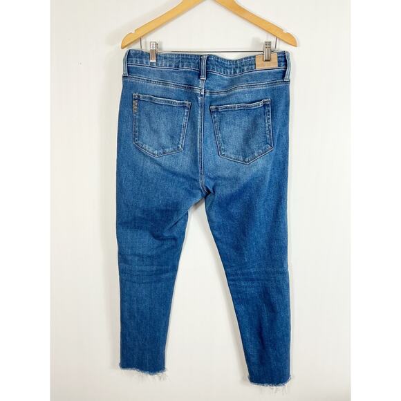 Paige Womens Hoxton Slim Two Toned Slanted Fray Women's Denim Ankle Jeans 32 - Picture 5 of 6